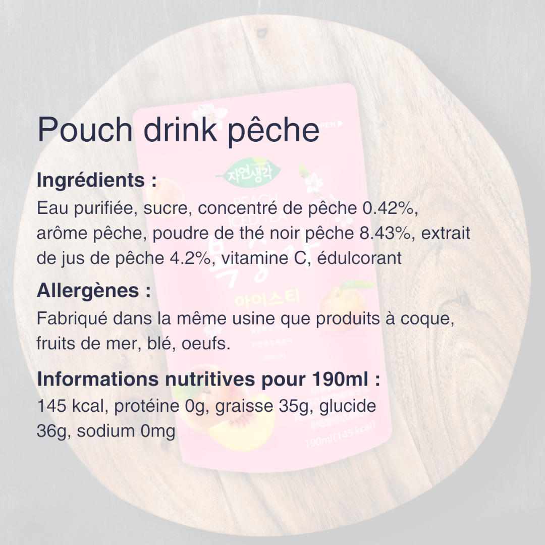 Pouch Drink Pêche