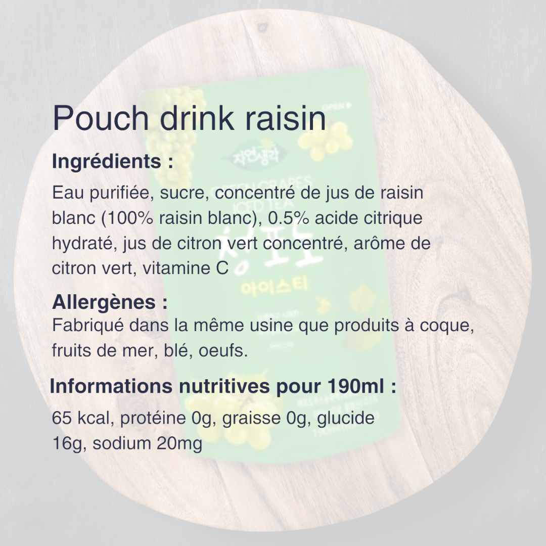 Pouch Drink Raisin