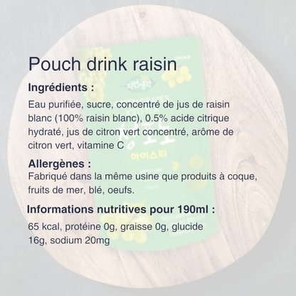 Pouch Drink Raisin