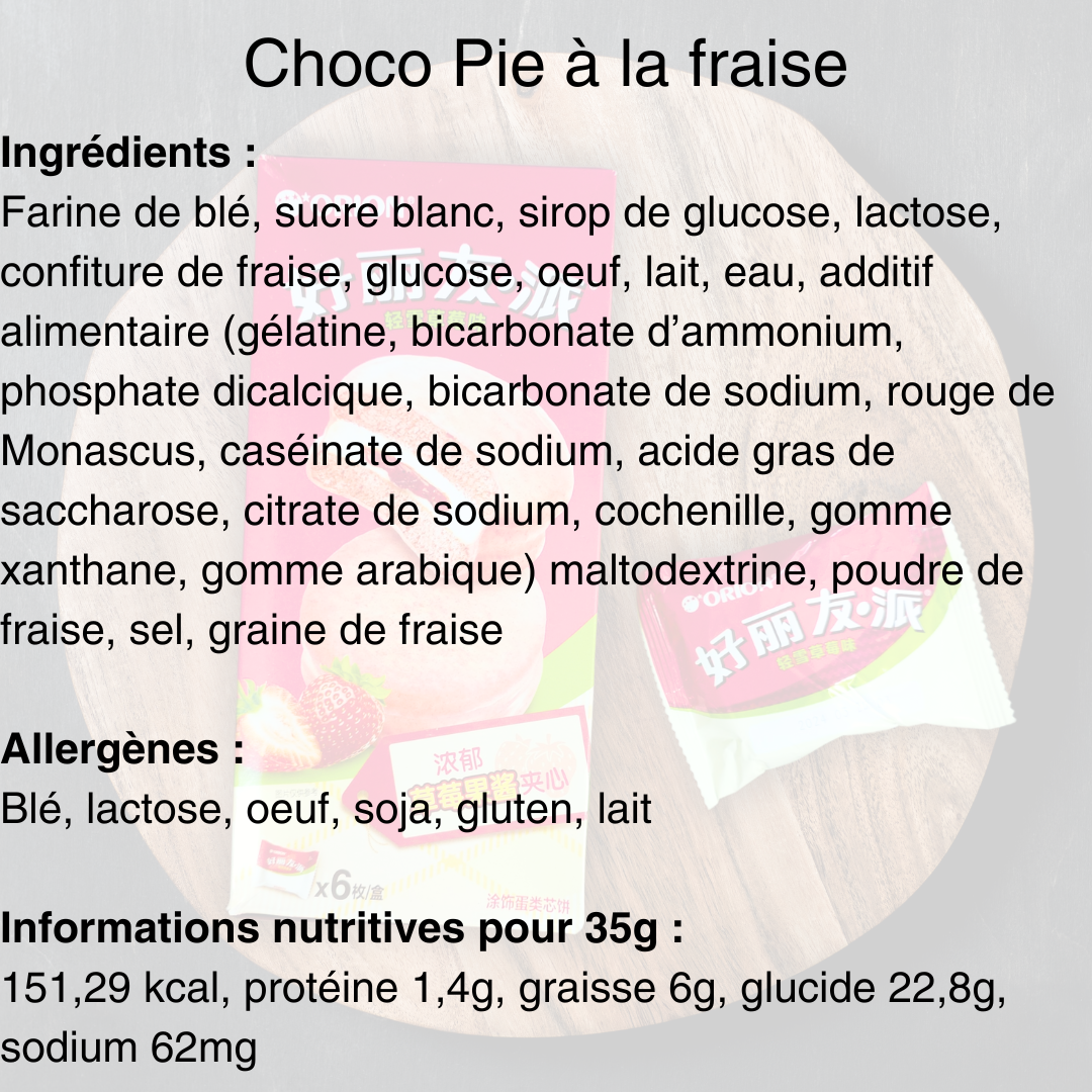 Choco Pie à la Fraise - 210g